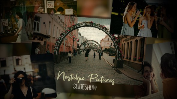 Videohive Nostalgic Pictures Slideshow Video Displays template preview