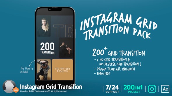Videohive Instagram Grid Pack Elements template preview