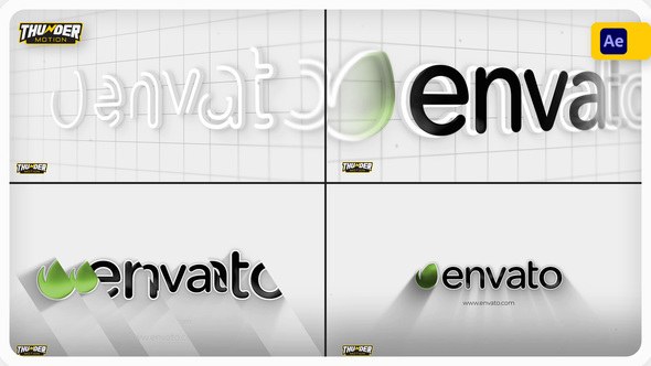 Videohive Clean 3D Stroke Logo Reveal Logo Stings template preview