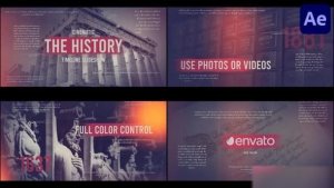Videohive The Cinematic History Slideshow for After Effects Openers template preview