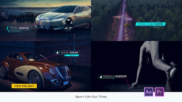 Sport Call-Out Titles Video Displays template preview