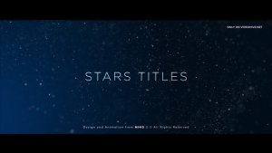 Stars Titles Video Displays template preview