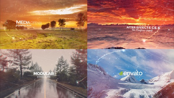 Parallax Media Opener Video Displays template preview