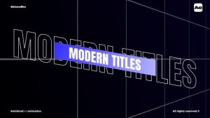 Videohive Minimal Text Animation 59897622 Titles template preview