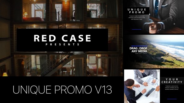 Unique Promo v13 | Corporate Presentation Video Displays template preview