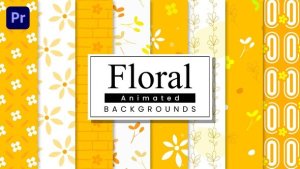 Floral Backgrounds Premiere Pro template preview