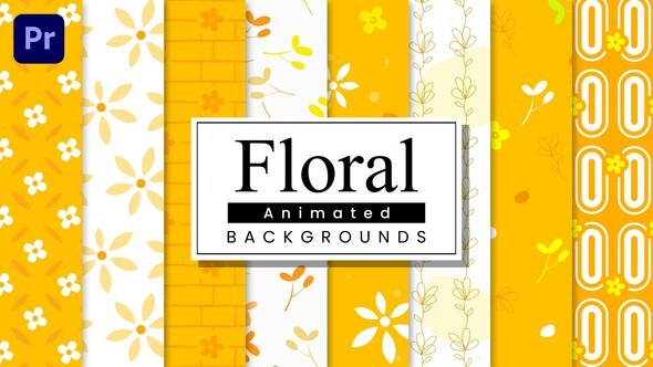 Floral Backgrounds Premiere Pro template preview