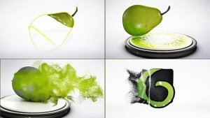 Videohive Pear Particles Logo Reveal Logo Stings template preview