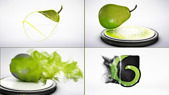 Videohive Pear Particles Logo Reveal Logo Stings template preview