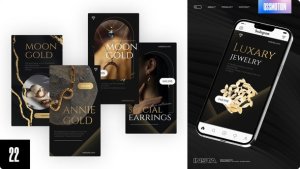 Videohive Luxary Instagram Stories Video Displays template preview