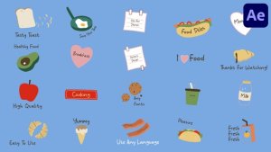 Videohive Food Titles | After Effects Titles template preview
