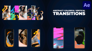 Videohive Abstract Colorful Vertical Transitions | After Effects Elements template preview