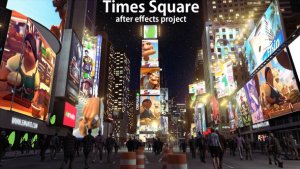 Videohive Times Square Video Displays template preview