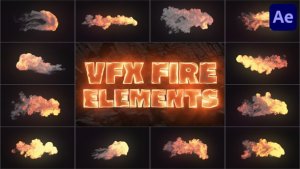 Videohive VFX Fire Elements for After Effects 51093200 Elements template preview