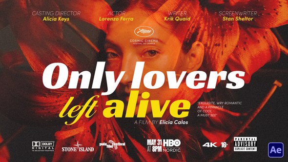 Videohive Eighties Cinematic Titles Titles template preview