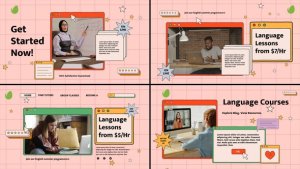 Videohive Language Courses Promo Product Promo template preview