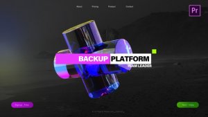 3D Glass Colorful Computer Science Titles Premiere Pro template preview