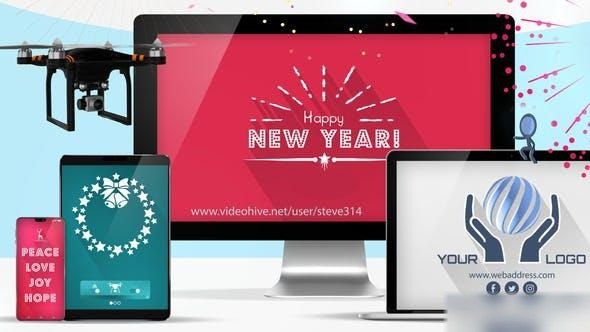 Videohive Responsive Holiday & New Year Greetings! Openers template preview