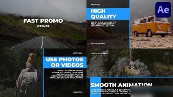 Videohive Fast Promo for After Effects Openers template preview
