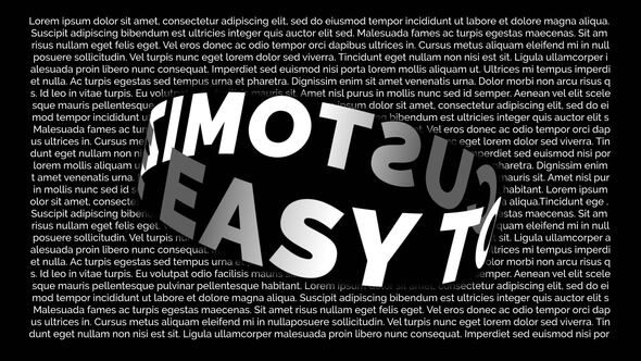 Videohive Black & Withe Stomp Percussive Openers template preview