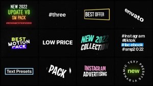 Videohive Dynamic Text Animation Presets Titles template preview