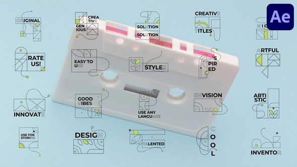 Videohive Stroke Titles for After Effects Titles template preview