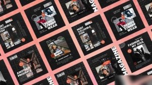 Videohive Dream Typography Posts Openers template preview
