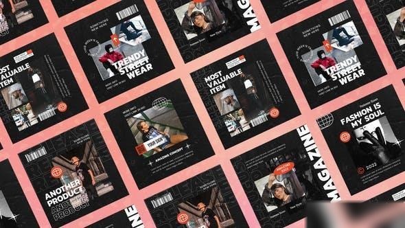 Videohive Dream Typography Posts Openers template preview
