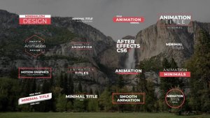 Videohive Minimal Titles 3.0 | After Effects 42521084 Titles template preview