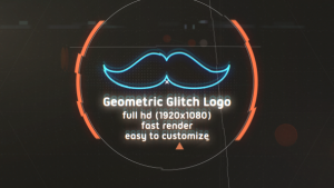 Videohive Geometric Glitch Intro Logo Stings template preview