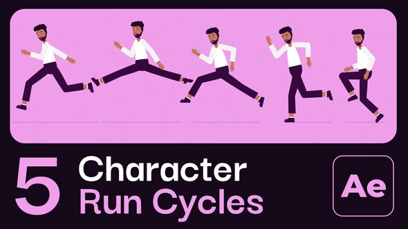 Videohive Character Animation Run Cycles Elements template preview