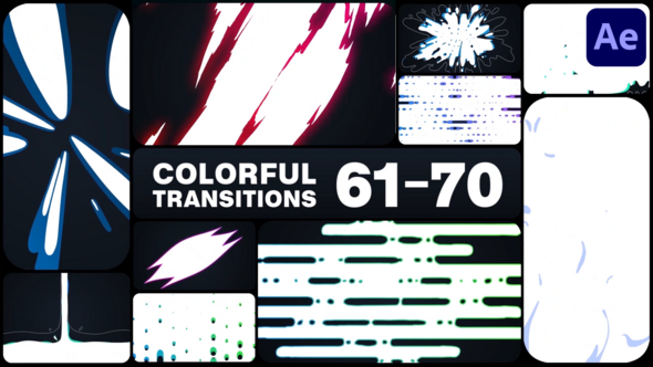 Videohive Colorful Transitions for After Effects 51549199 Elements template preview