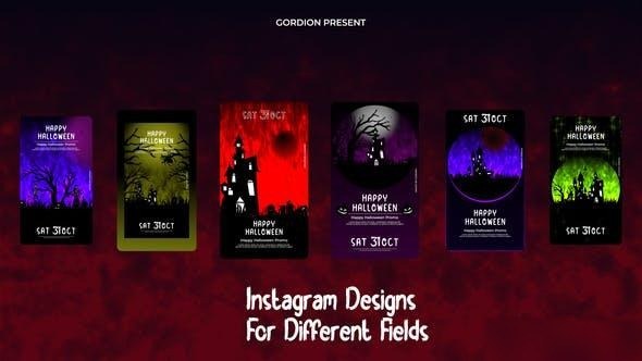 Videohive Halloween Instagram 40222178 Openers template preview