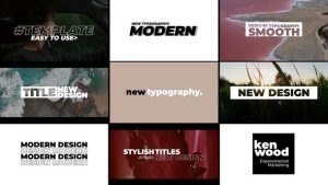 Videohive Stylish Titles | After Effects 47256955 Titles template preview