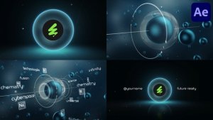 Videohive Molecules Logo Reveal for After Effects Logo Stings template preview