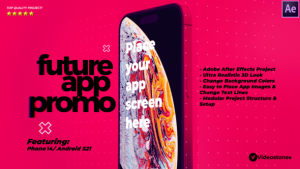 Future App Promo - App Demo Video for Phone 14 - Phone 15 Video Displays template preview