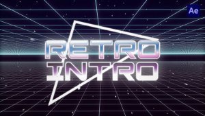 Videohive 80s Retro Gaming Intro Title Titles template preview