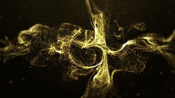 Videohive Gold Particle Logo Logo Stings template preview