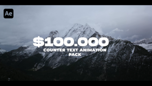 Videohive Counter Text Animation Pack Logo Stings template preview