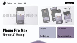 Videohive Black White App Promo Product Promo template preview