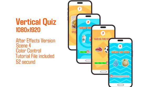 Videohive Vertical Quiz 57015812 Product Promo template preview