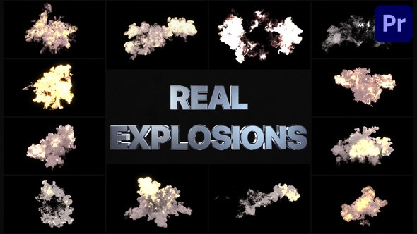 Real Explosions | Premiere Pro MOGRT Premiere Pro template preview