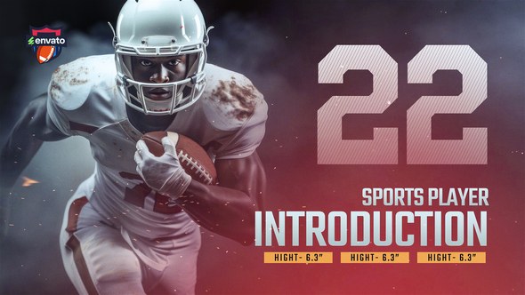 Videohive Sports Player Introduction 56309976 Openers template preview