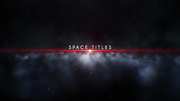 Videohive Space Titles 36725573 Titles template preview