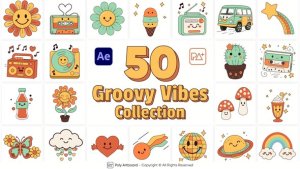 Videohive Groovy Vibes Collection For After Effects Elements template preview