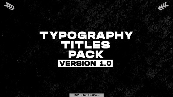 Videohive Typography Titles | After Effects 49002266 Titles template preview