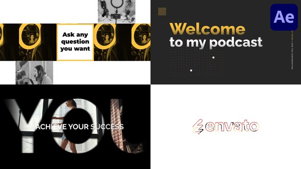 Videohive Short Podcast Intro | After Effects Elements template preview