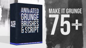 Videohive Animated Grunge Brushes Collection + Script Elements template preview