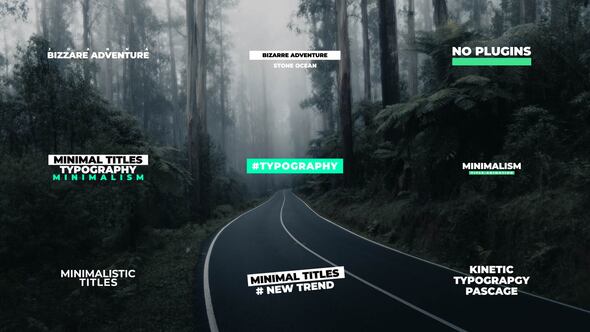 Videohive Minimal Titles | After Effects 40492506 Titles template preview