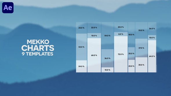 Videohive 9 Mekko Charts | Infographics Pack Infographics template preview